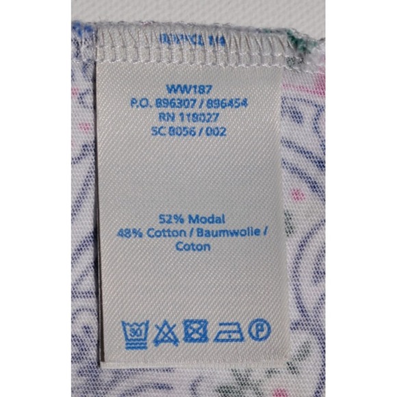 Boden Blue Paisley Print Dress Size 10P Modal Cotton Boho Floral Pockets - Picture 6 of 6